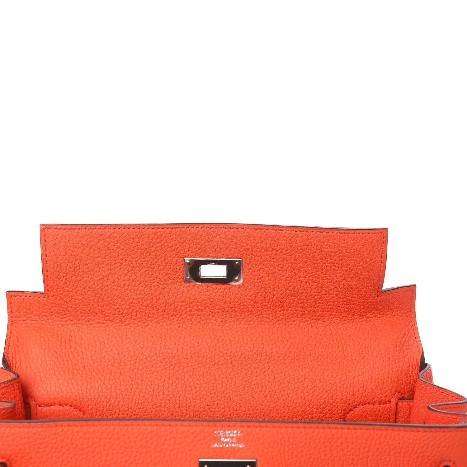 Hermes Togo Kelly Retourne 28 Poppy Orange 25 of 34