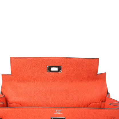 Hermes Togo Kelly Retourne 28 Poppy Orange 25 of 34
