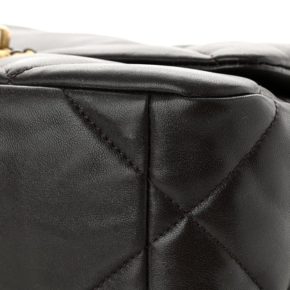 Chanel Lambskin Quilted Medium Chanel 19 Flap Dark Brown 11 of 11
