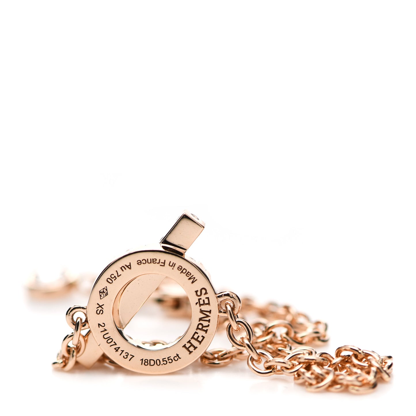 18K Rose Gold Diamond Finesse Bracelet XS