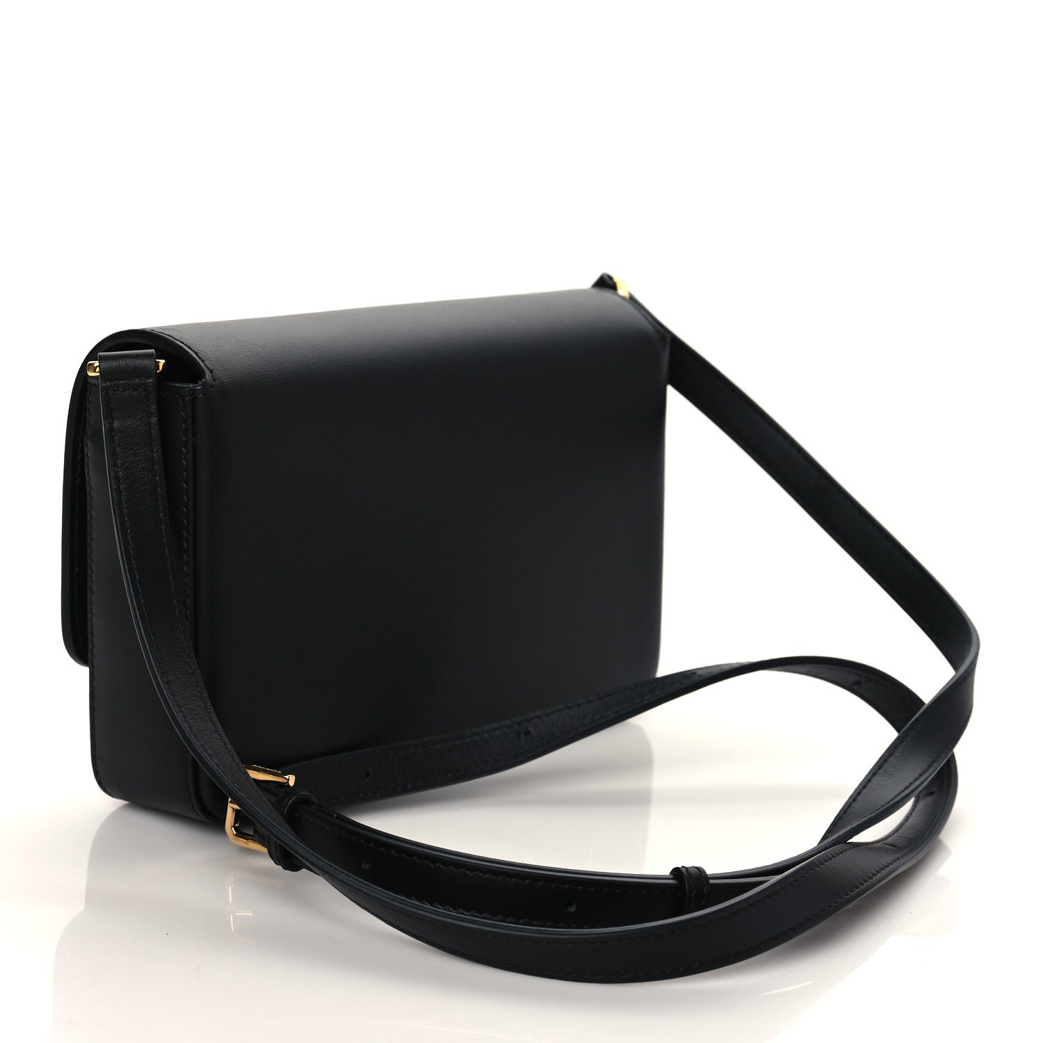 Burberry Calfskin Vintage Check New Hampshire Bag Black 3 of 9