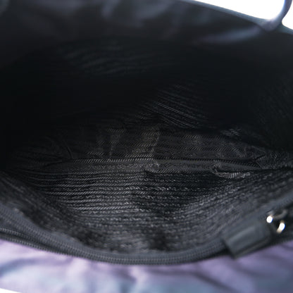 Prada Tessuto Nylon Saffiano Tote Purple 5 of 9