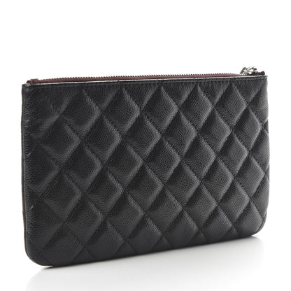 Chanel Caviar Quilted Cosmetic Case Black 3 of 11