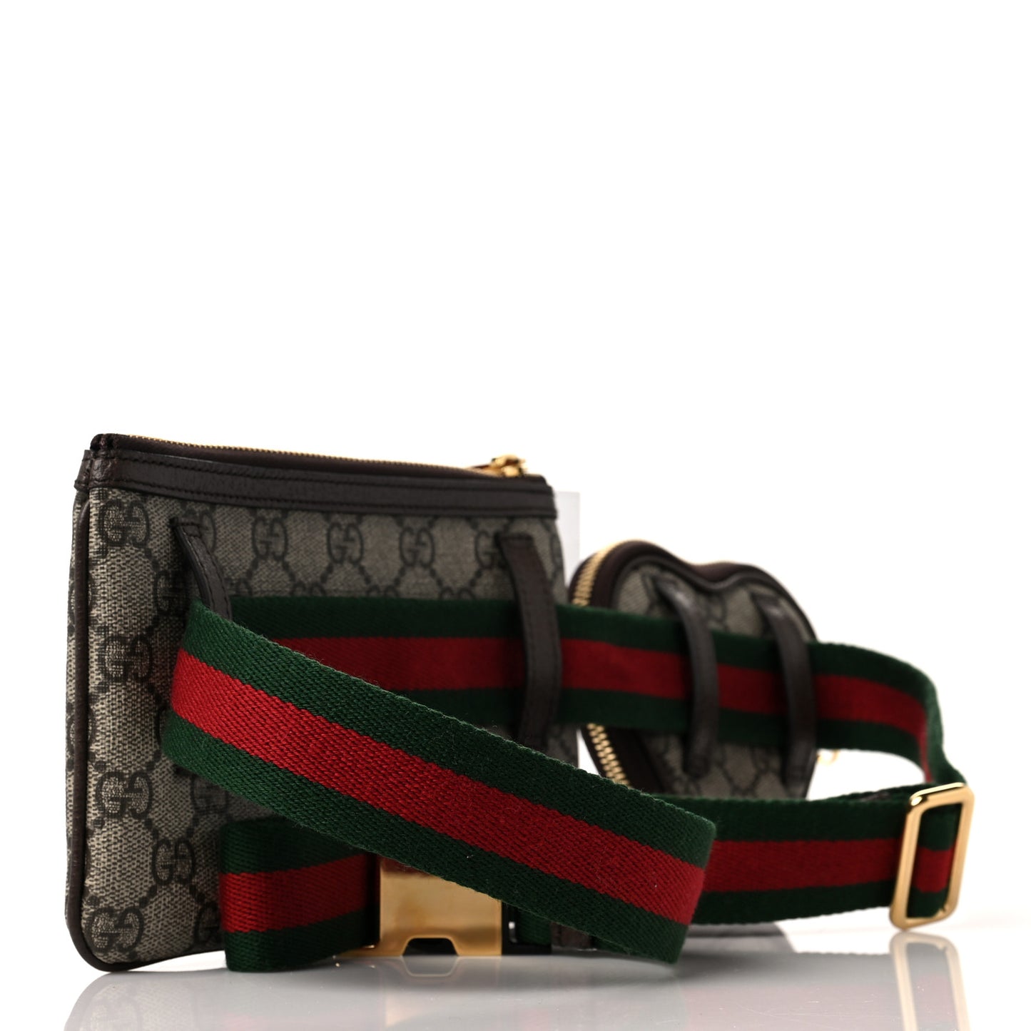 GG Supreme Monogram Web Ophidia Utility Belt 100 40 Beige Ebony New Acero