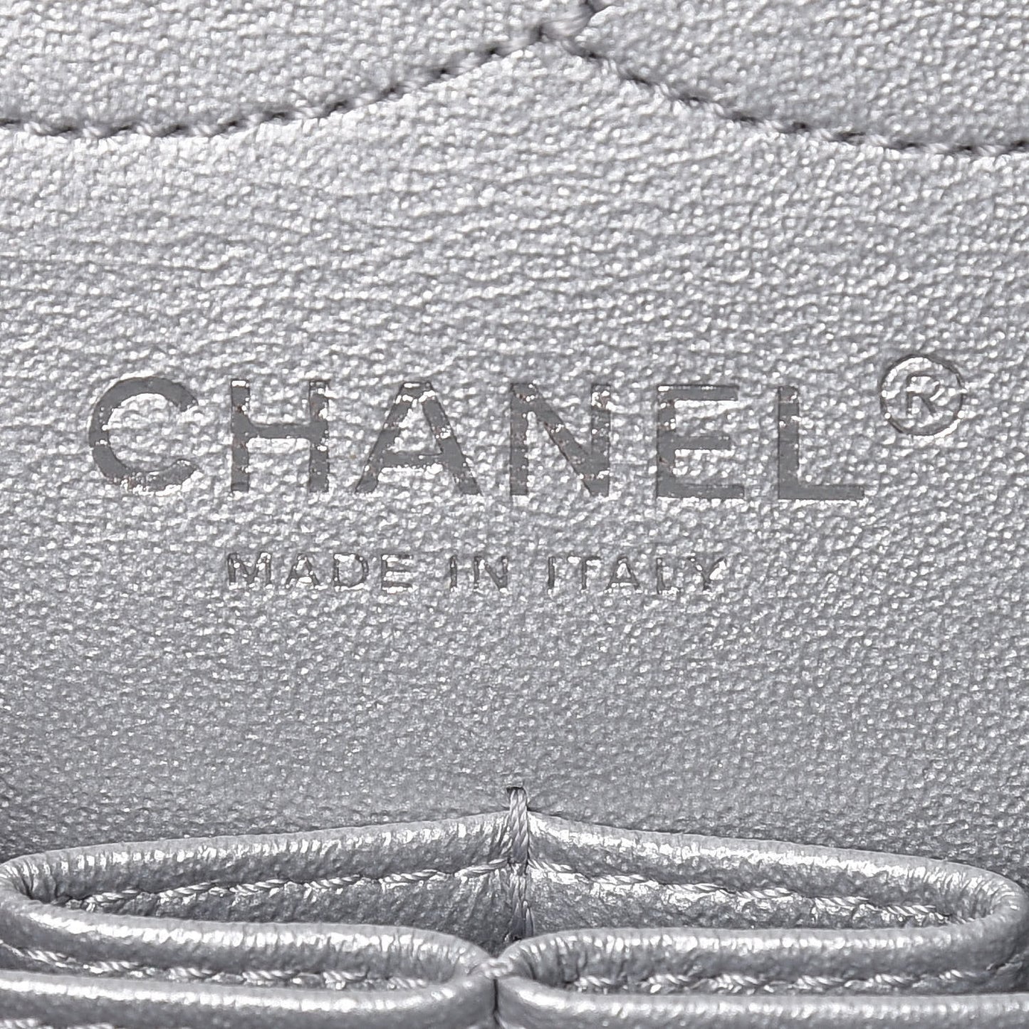 Metallic Aged Calfskin Quilted 2.55 Reissue 226 Flap Silver
