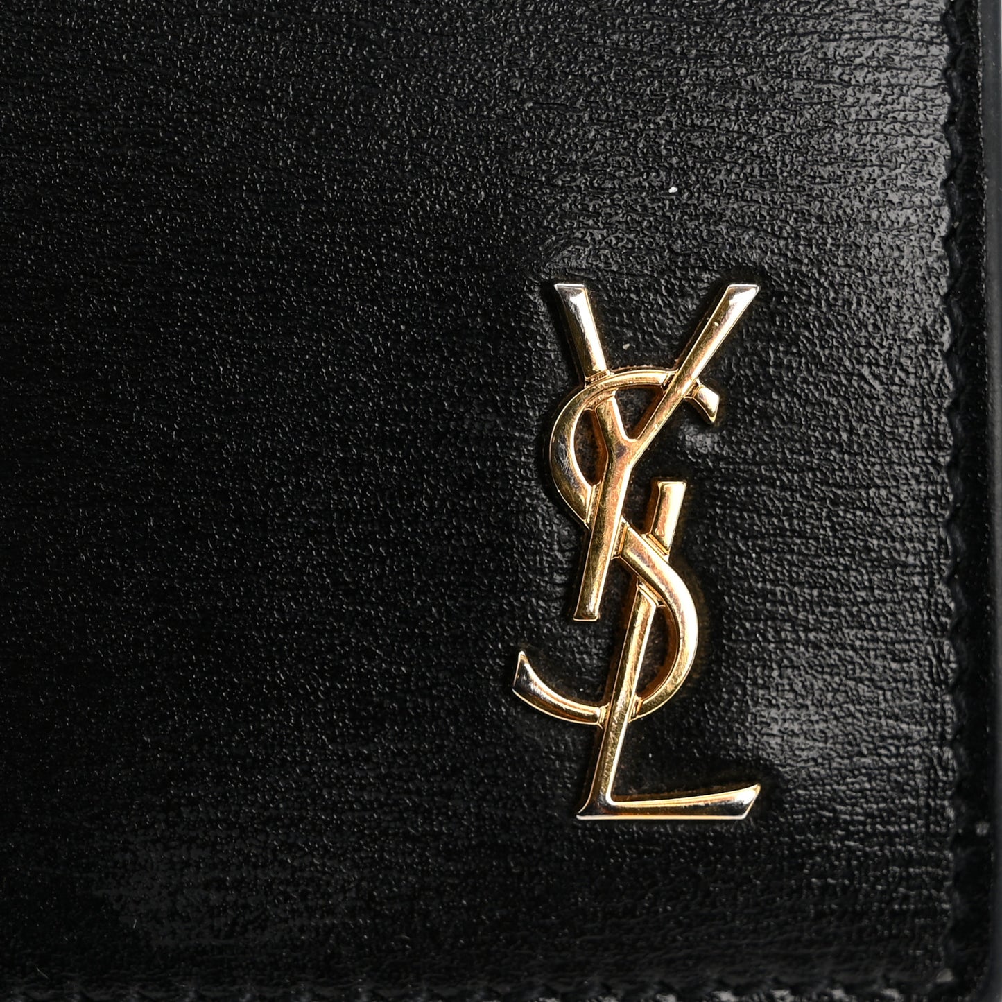 Calfskin Monogram Coin Pouch Black