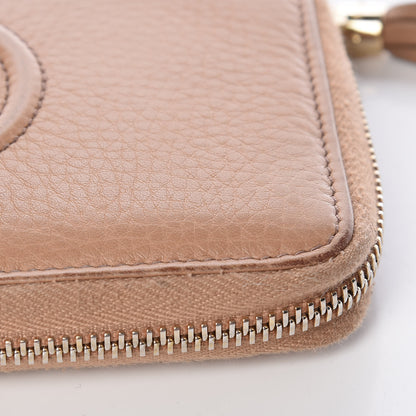 Gucci Calfskin Medium Soho Zip Around Wallet Camelia 19 of 20