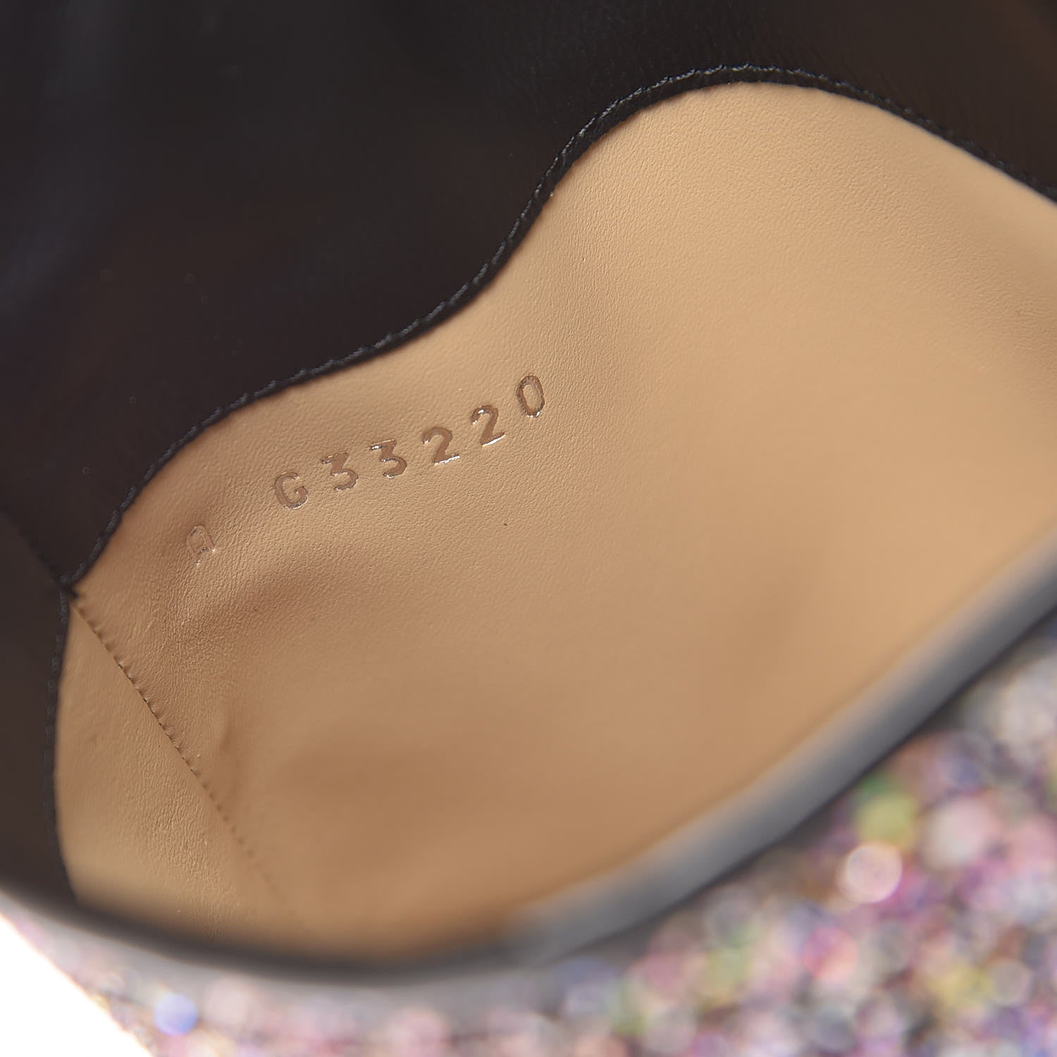 Chanel Glitter Patent Calfskin Cap Toe Fantasy High Boots 40 Multicolor Black 8 of 9