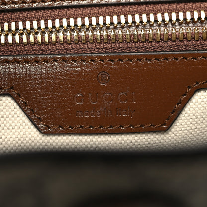 Gucci GG Supreme Monogram Azalea Calfskin Retro Interlocking G Buckle Backpack Beige Ebony Brown Sugar 6 of 11