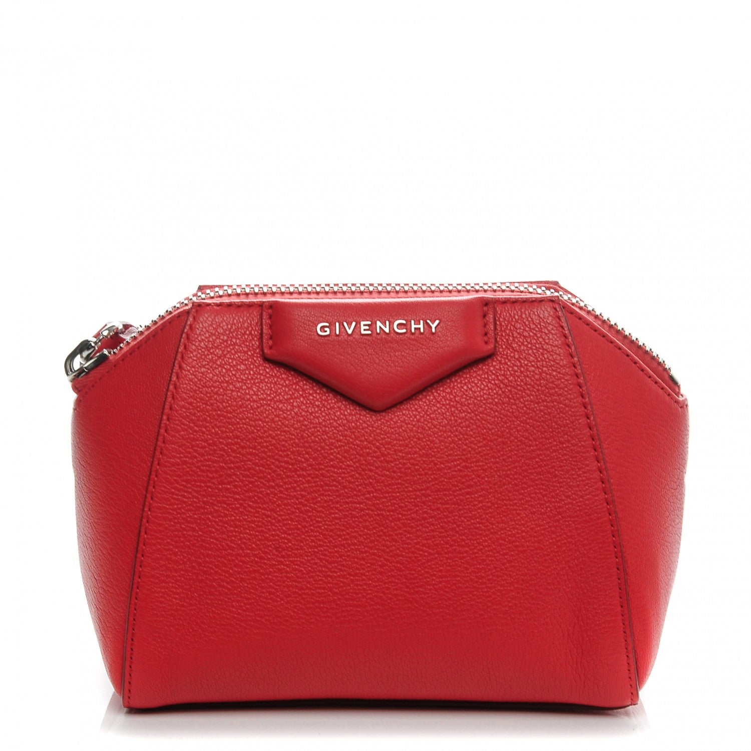 Givenchy Sugar Goatskin Small Antigona Wristlet Bright Red 1 of 7