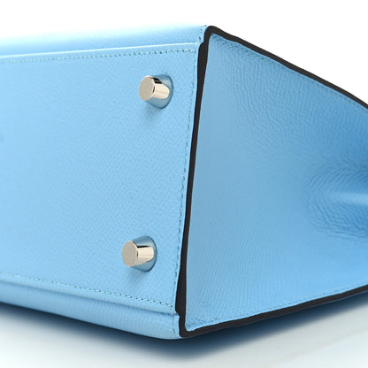 Hermes Epsom Kelly Sellier 25 Celeste 9 of 10