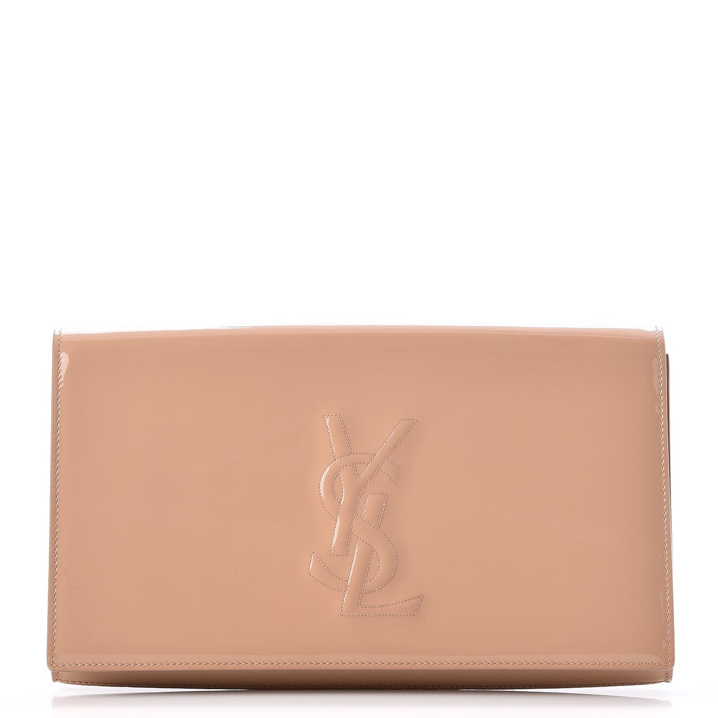 Patent Calfskin Monogram Large Belle De Jour Clutch Chair