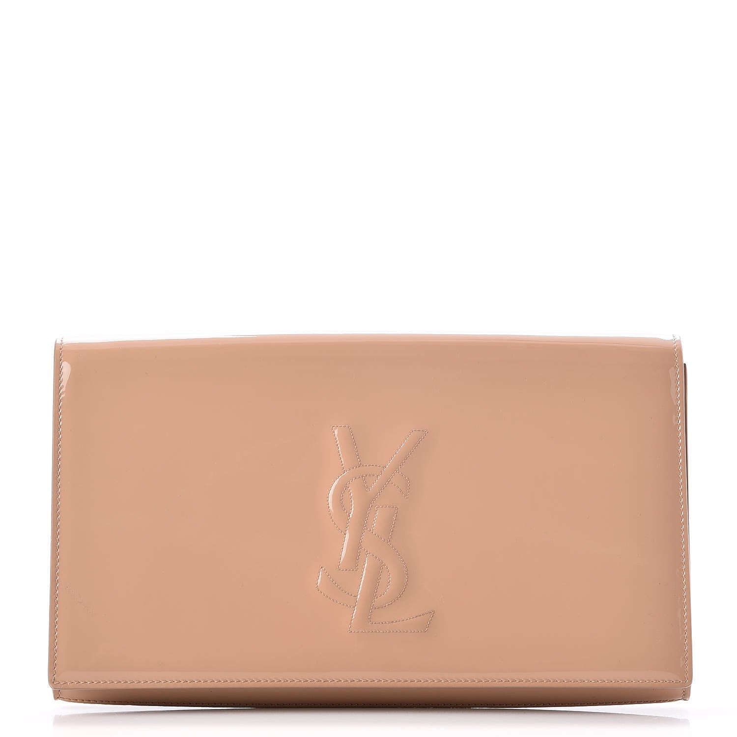 Saint Laurent Patent Calfskin Monogram Large Belle De Jour Clutch Chair 1 of 7