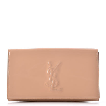 Saint Laurent Patent Calfskin Monogram Large Belle De Jour Clutch Chair 1 of 7