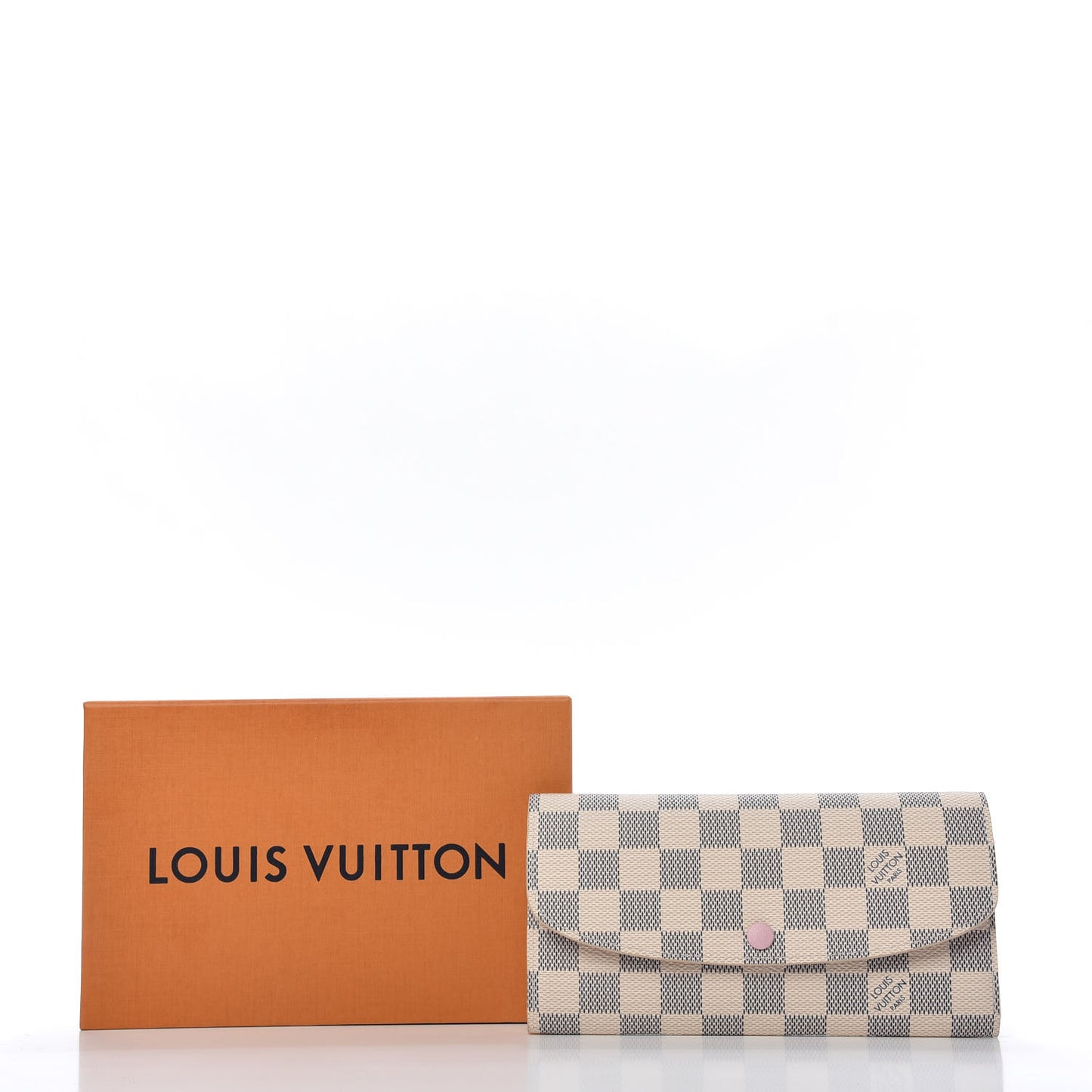 Damier Azur Emilie Wallet Rose Ballerine