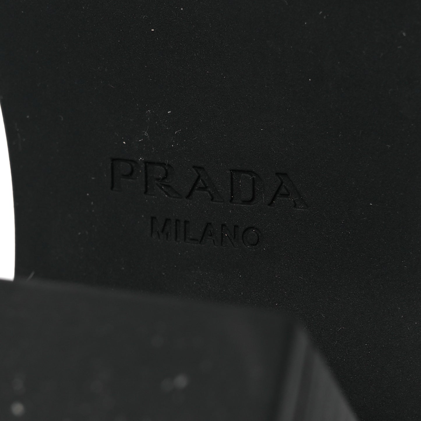 Spazzolato Metal Triangle Logo 85mm Loafers 36.5 Black