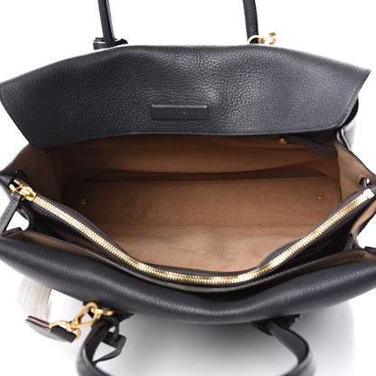MCM Grained Calfskin Medium Milla Tote Phantom Grey 5 of 15