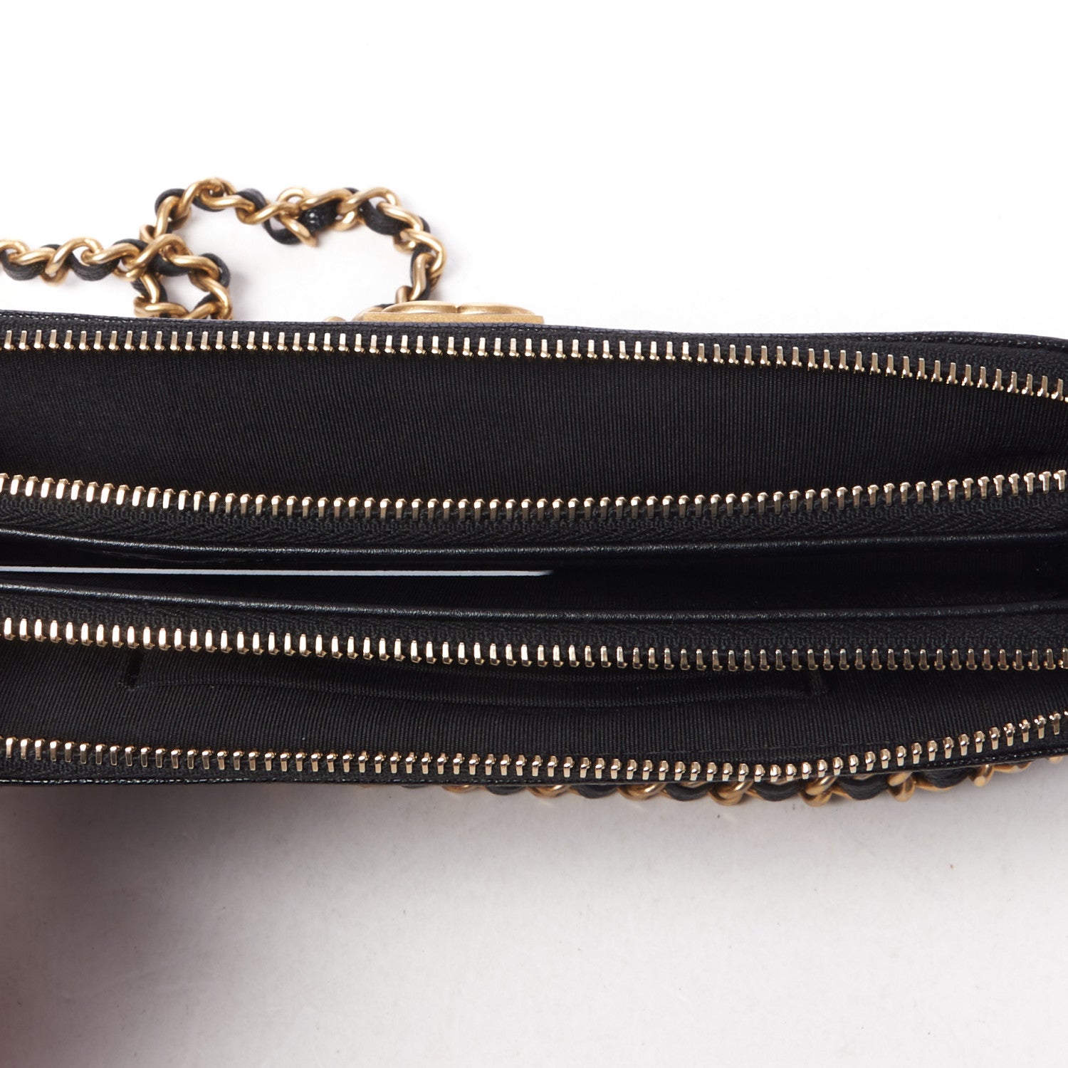 Chanel Caviar Quilted Small Boy Clutch With Chain Black 8 of 11