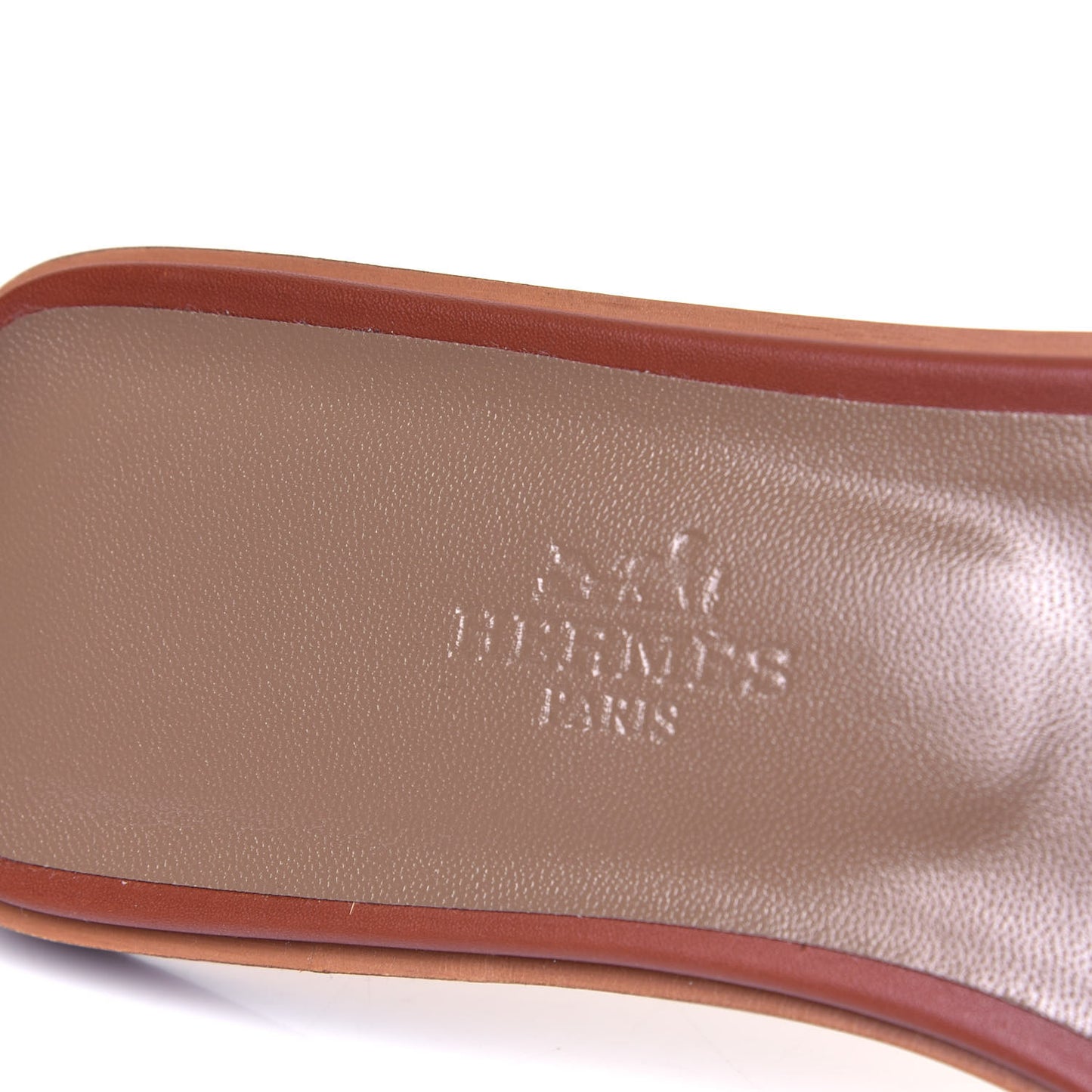 Box Calfskin Oran Sandals 36.5 Gold