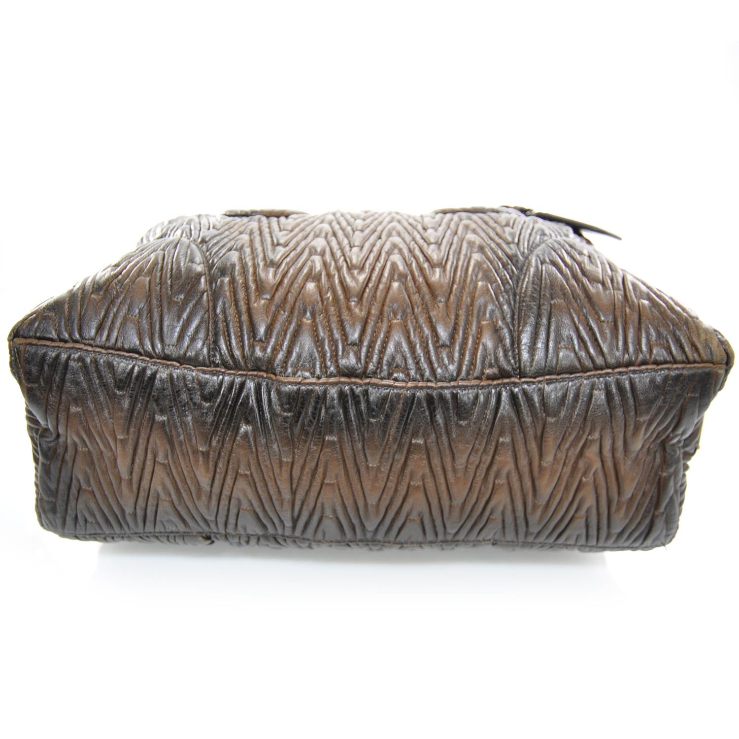 Prada Nappa Antic Chevron Bauletto 4 of 11