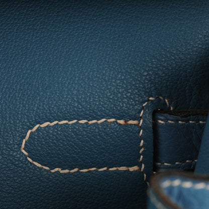 Hermes Togo Birkin 40 Blue Jean 11 of 27