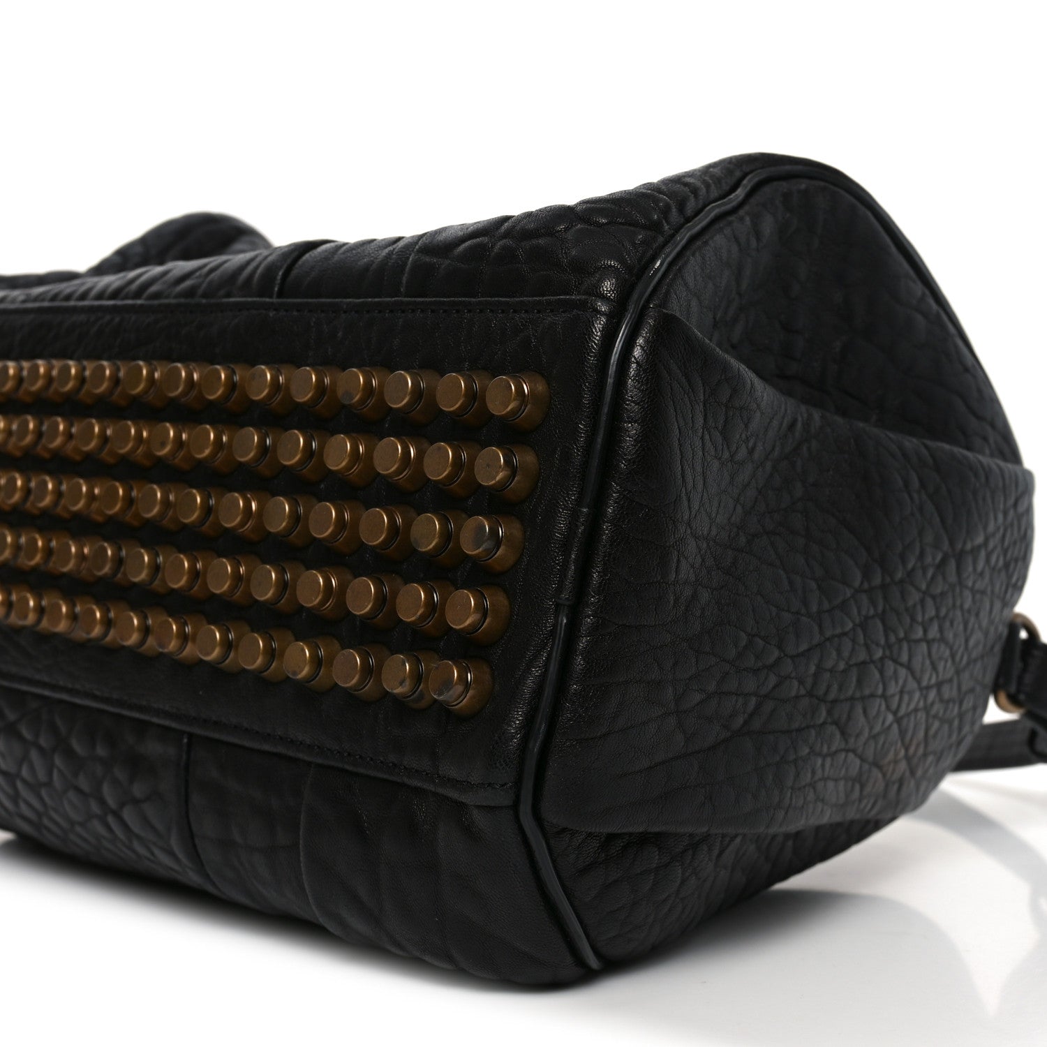 Alexander Wang Pebbled Lambskin Rockie Black Antique Brass