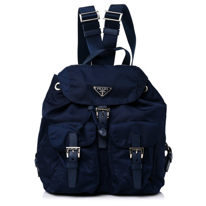 Prada Tessuto Nylon Saffiano Small Backpack Baltico 1 of 7