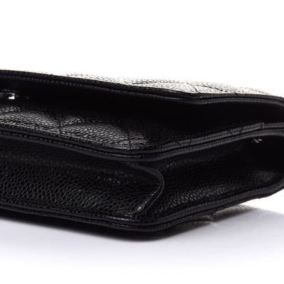 Chanel Caviar Quilted Wallet On Chain WOC Black 11 of 12