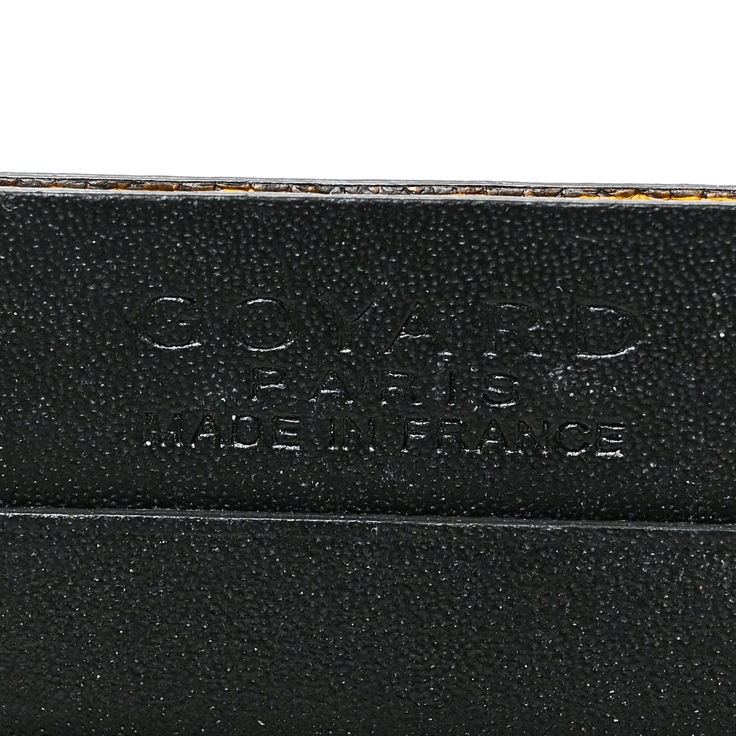 Goyardine Saint Sulpice Card Holder Black