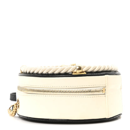 Chanel Crumpled Calfskin Cotton Small En Vogue Round Bag Black 4 of 11