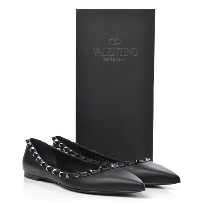 Valentino Garavani Nappa Rockstud Ballerina Flats 39 Black 9 of 9