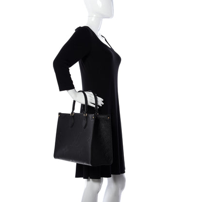 Louis Vuitton Empreinte Monogram Giant Onthego MM Black 3 of 10