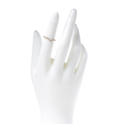 Tiffany 18K Rose Gold Diamond Soleste V Ring 49 5 2 of 5