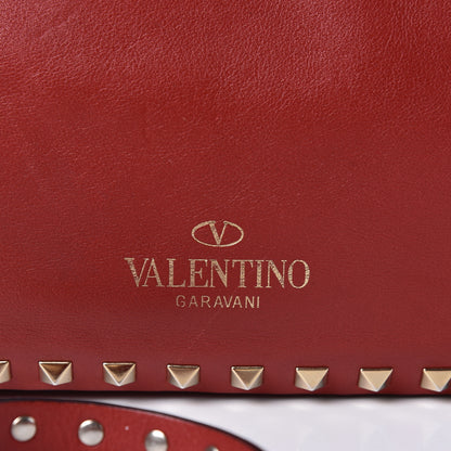 Valentino Garavani Vitello Small Rockstud Tote Rosso Valentino 8 of 11