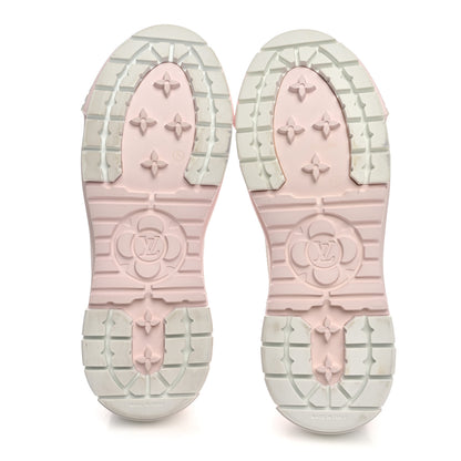 Louis Vuitton Canvas LV Squad Sneakers 38 White Pink 6 of 11