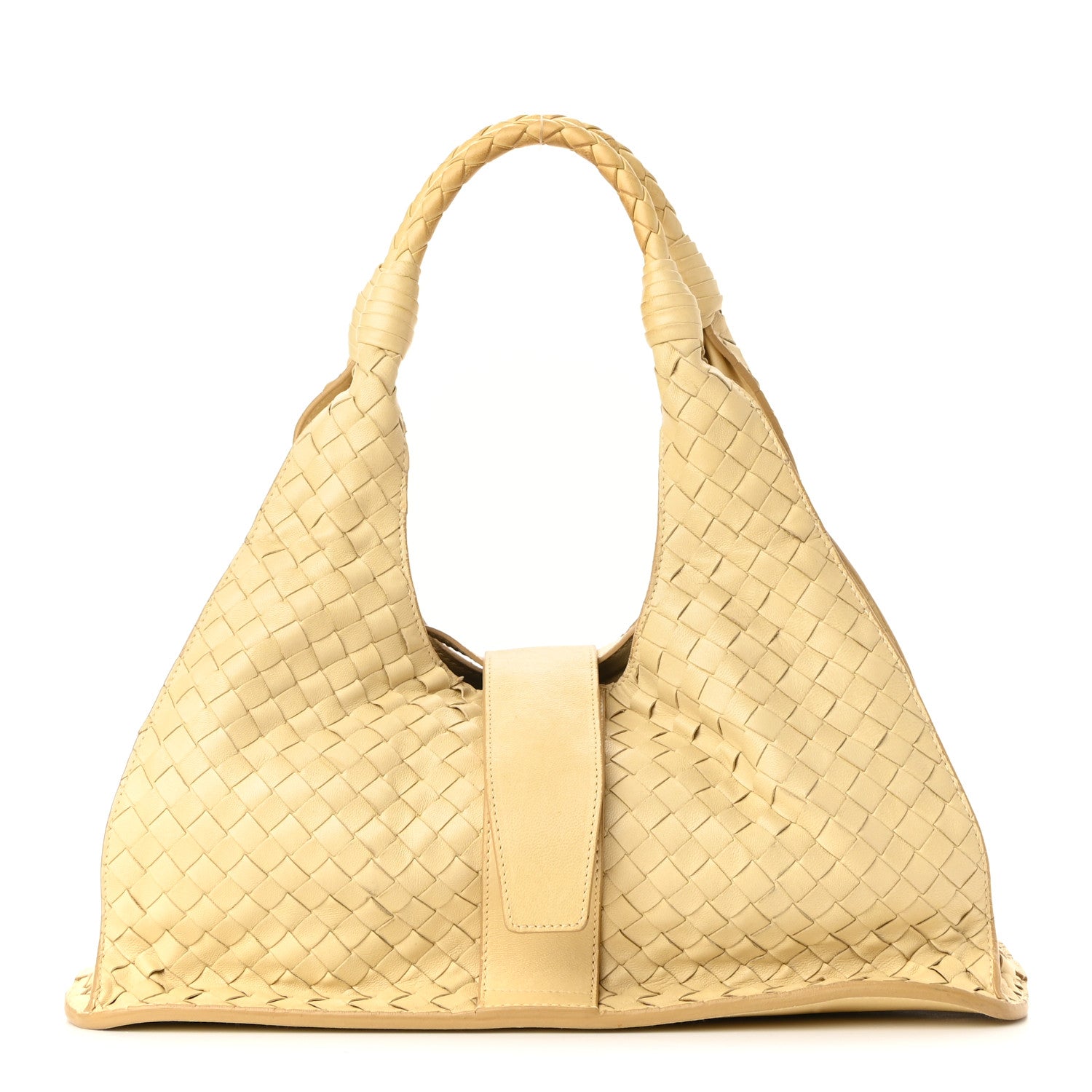 Bottega Veneta Nappa Intrecciato Shoulder Bag Banane 1 of 9