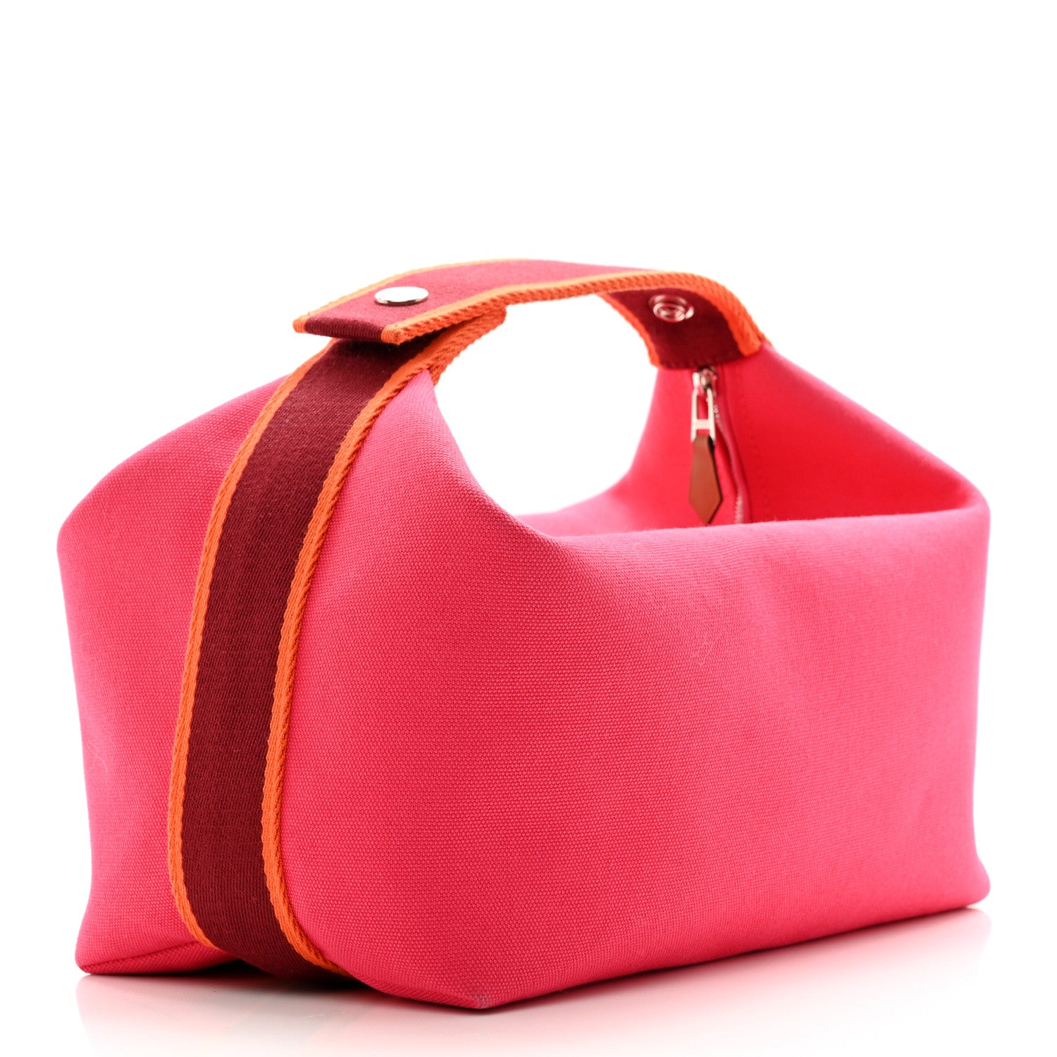 Hermes Canvas Large Bride-A-Brac Pouch Hibiscus 3 of 7