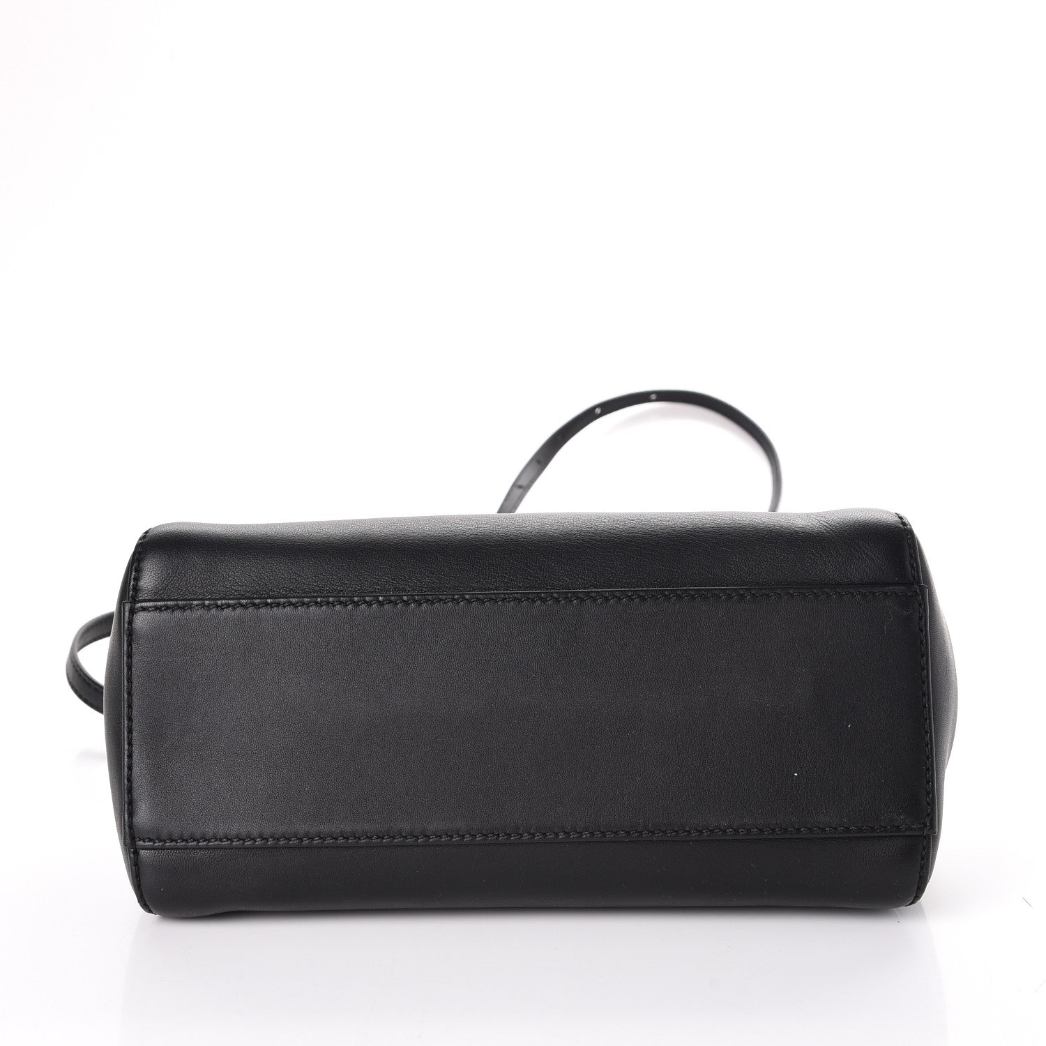 Fendi Nappa Karung Monster Eyes Mini Peekaboo Iconic Satchel Black Papavero 6 of 12