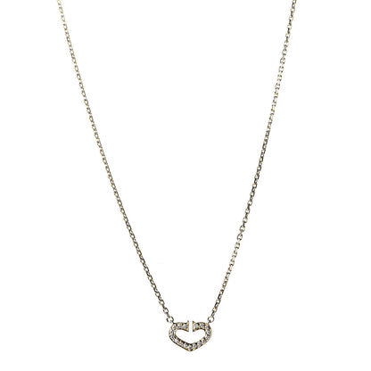 Cartier 18K Yellow Gold Diamond Hearts And Symbols Pendant Necklace 1 of 6