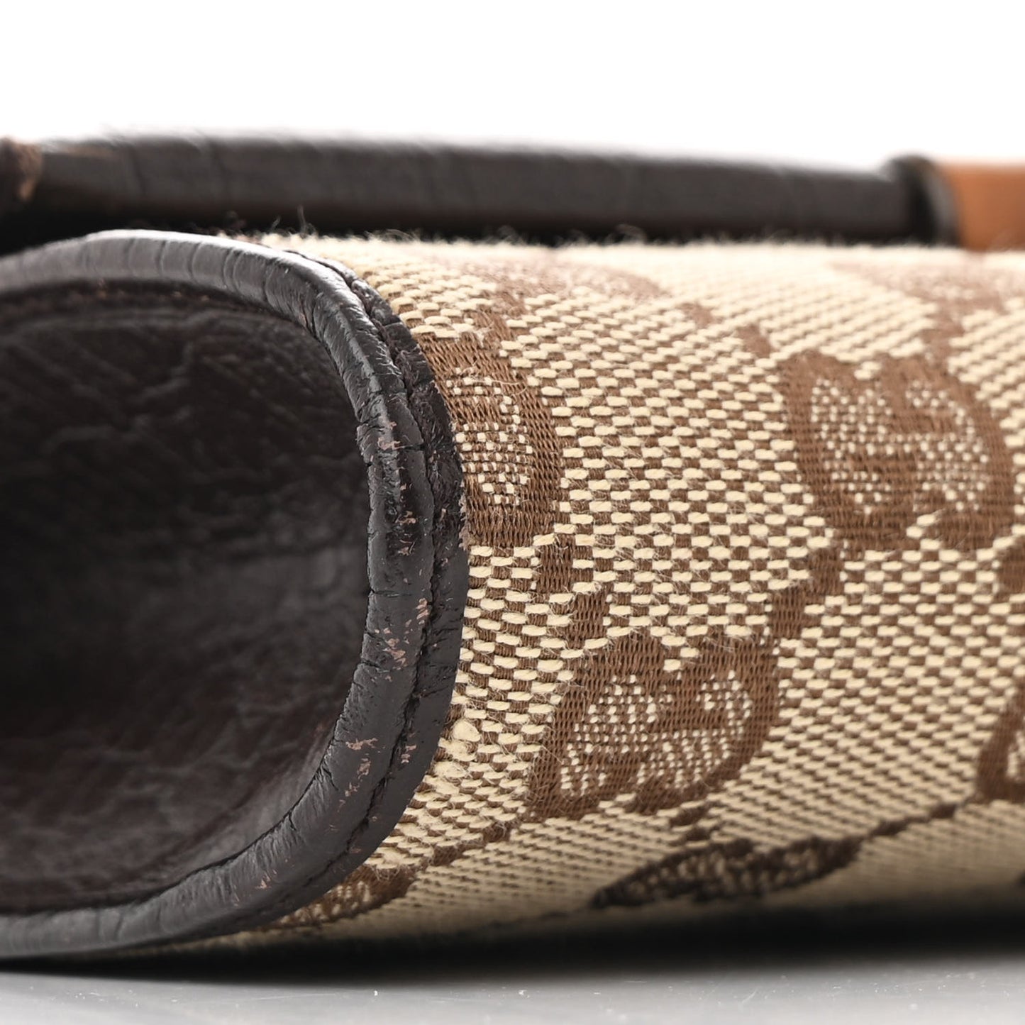 Monogram Bamboo Bar Clutch Dark Brown