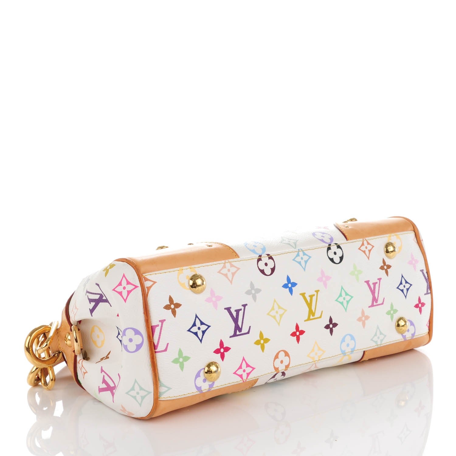 Louis Vuitton Monogram Multicolor Beverly MM White 4 of 9