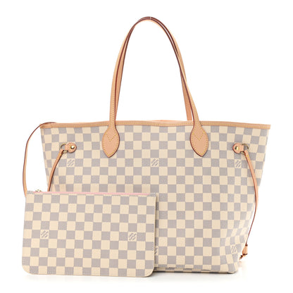 Louis Vuitton Damier Azur Neo Neverfull MM Rose Ballerine 1 of 11