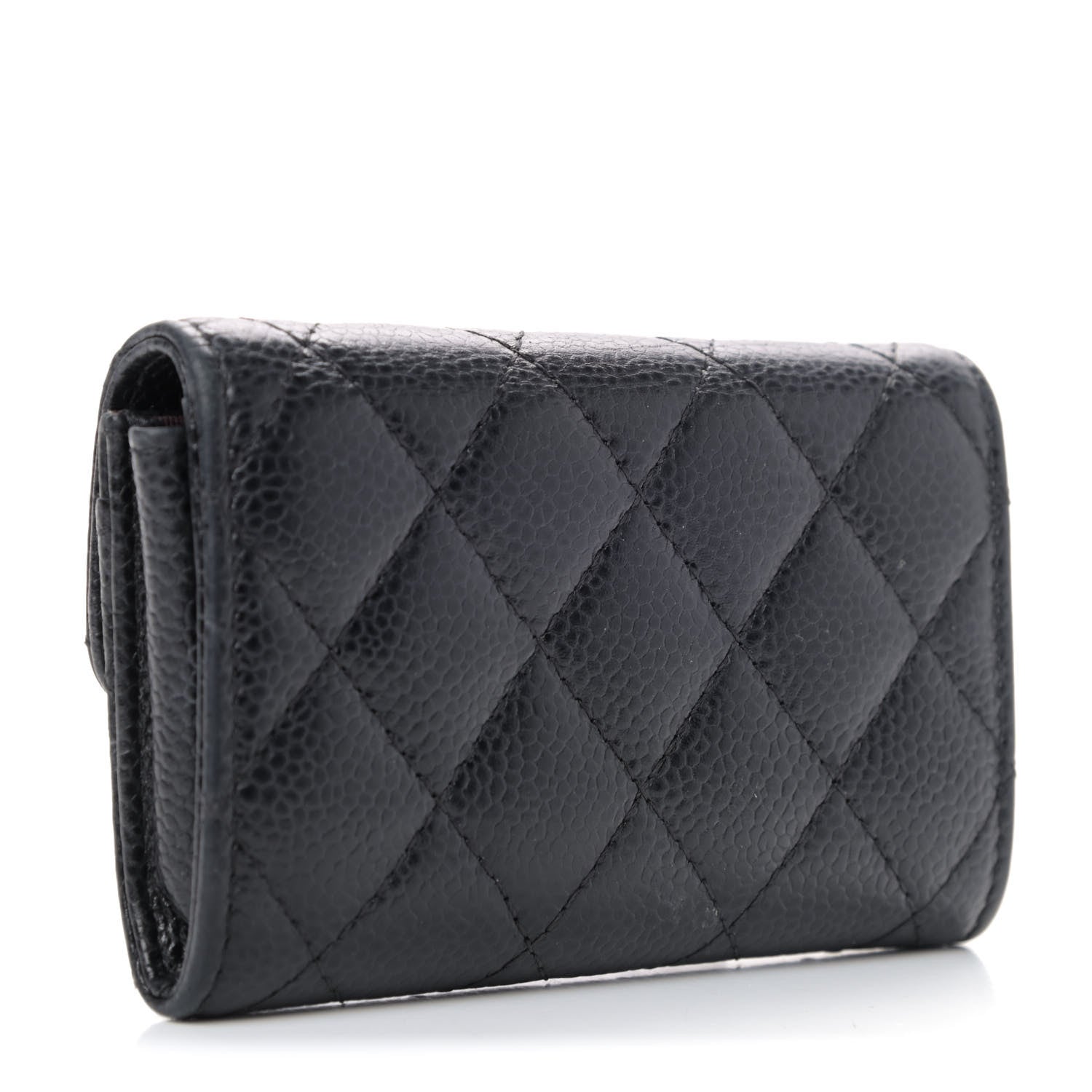 Chanel Caviar Quilted Flap Card Holder Black 2 of 4