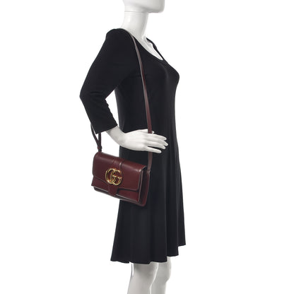 Gucci Vitello Palmellato Lux Small Arli Flap Shoulder Bag Vintage Bordeaux 2 of 9