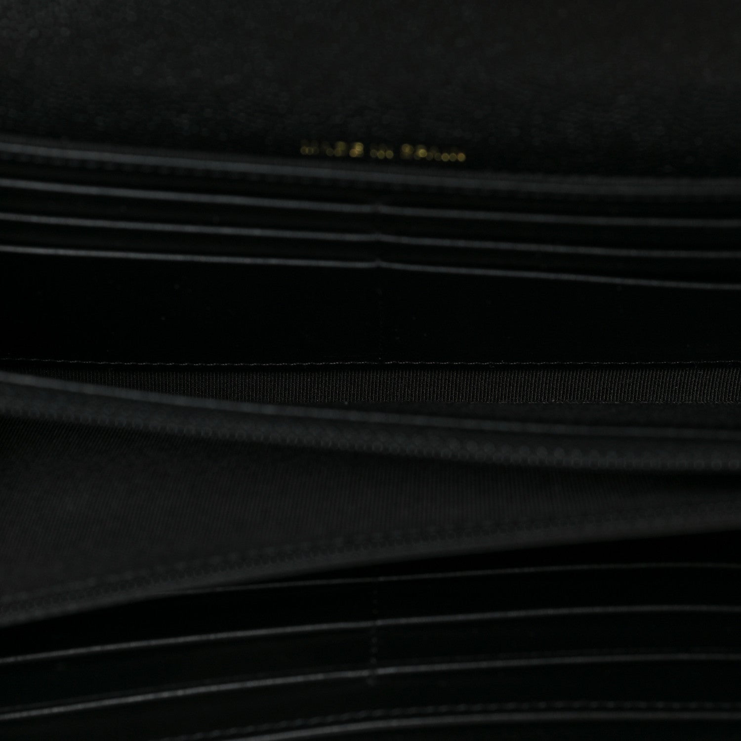 Chanel Caviar Quilted Large Boy Gusset Flap Wallet Black 5 of 7