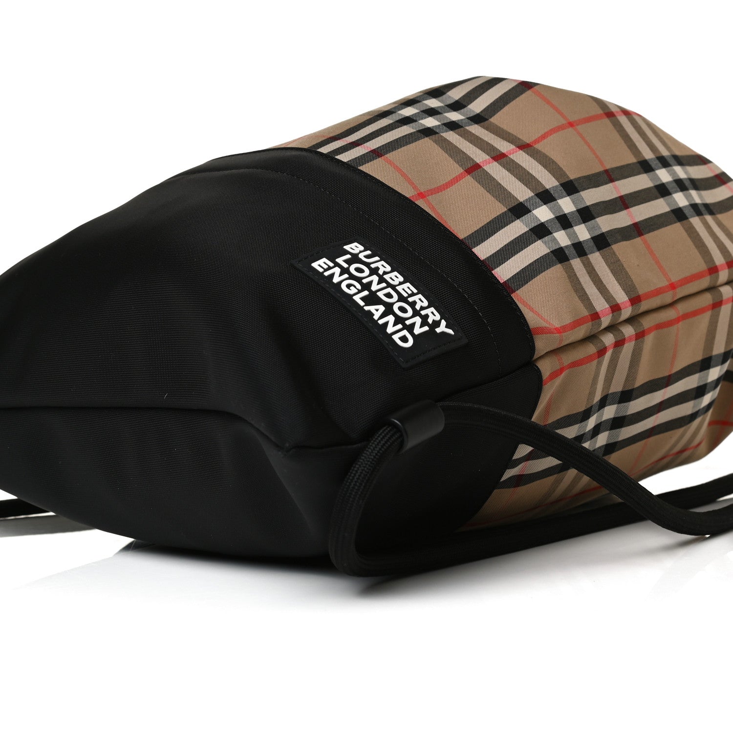 Burberry Printed Canvas Drawstring Bachpack Black 9 of 11