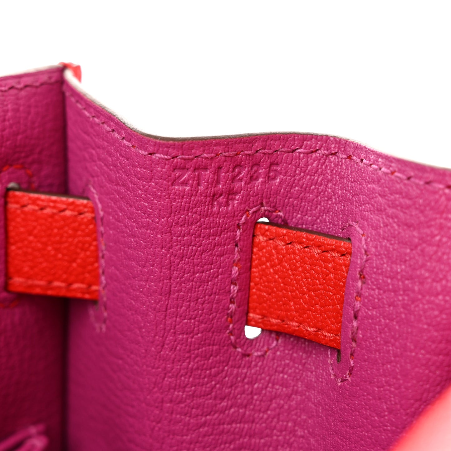 Chevre Mysore Horseshoe Kelly Sellier 28 Rouge De Coeur Rose Pourpre