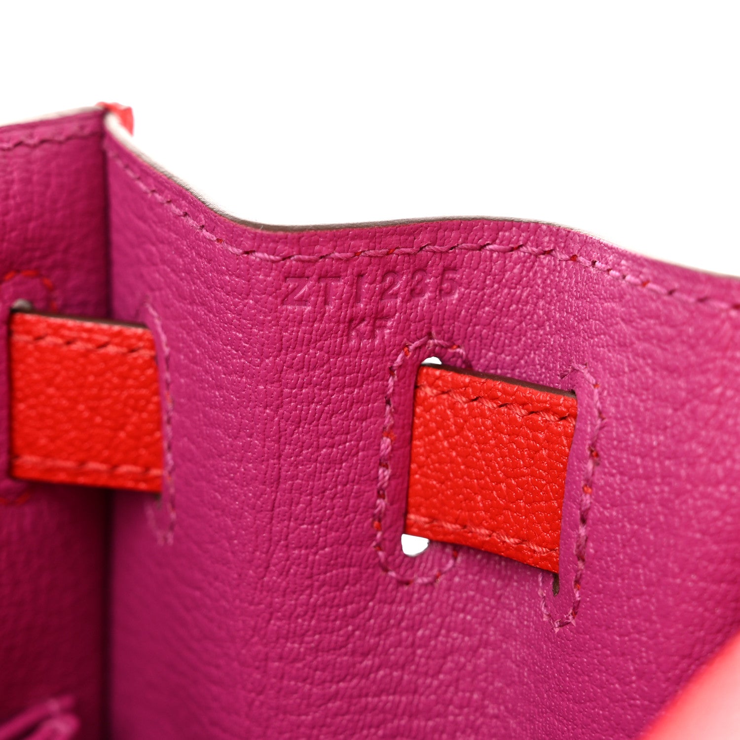 Hermes Chevre Mysore Horseshoe Kelly Sellier 28 Rouge De Coeur Rose Pourpre 7 of 11