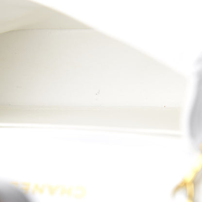 Chanel Lambskin Quilted Mini Square Flap White 12 of 15