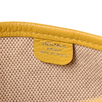 Hermes Toile Taurillon Clemence Evelyne III GM Jaune 6 of 9
